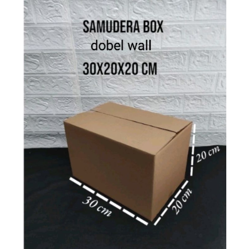 

kardus box UK 30x20x20 cm (dobel wall) polos