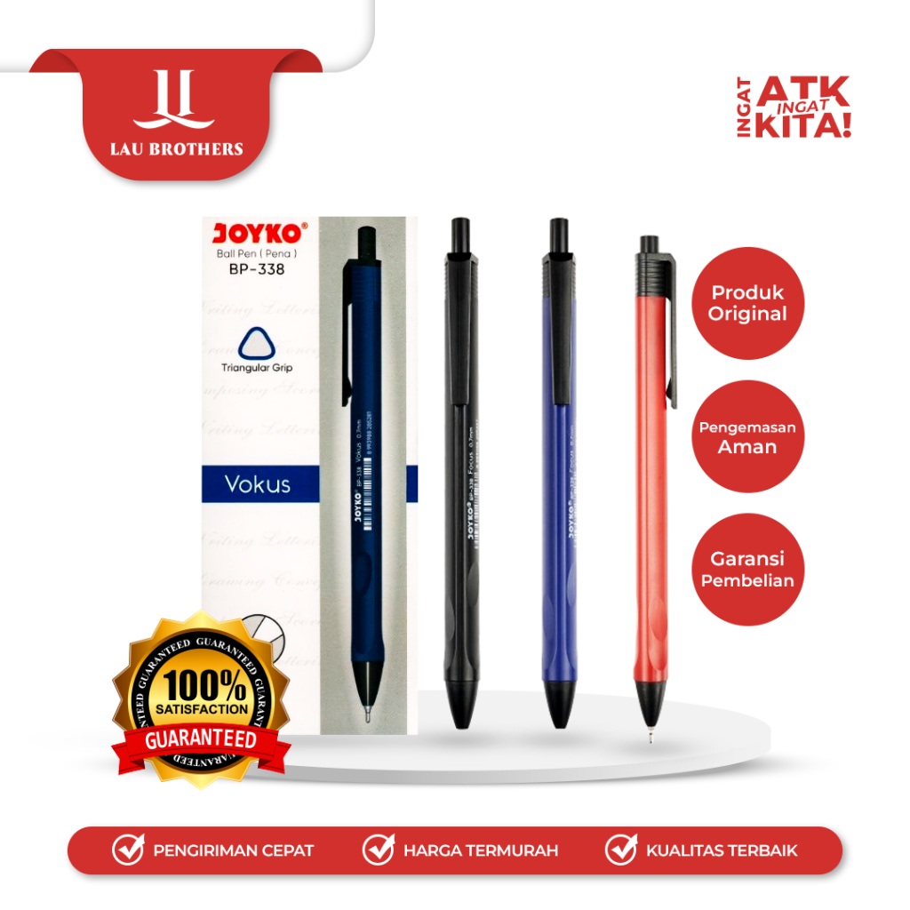 

JOYKO PULPEN BALLPEN BP-338 (1LSN/ 12PCS)
