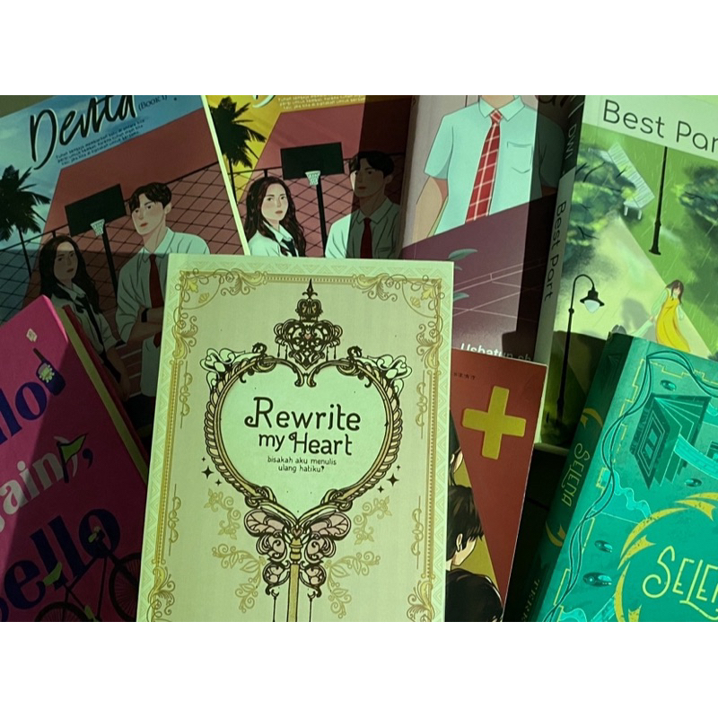 preloved books, buku novel adaptasi au wattpad a+ gasta denta1 denta2 best part rewrte my heart hell