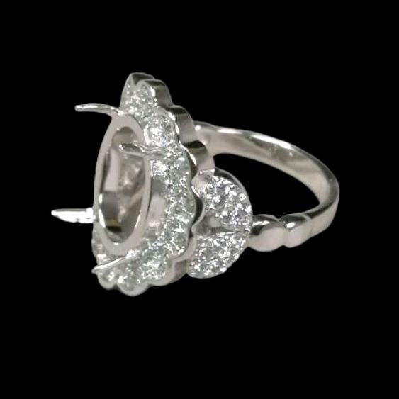 RING EMBAN CANGKANG RING WANITA BAHAN ALPAKA