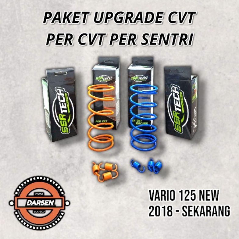 KODE W1F SSR SEPAKET PER CVT DAN PER SENTRI VARIO 125 15 12 15 RPM ORIGINAL SSR TECH