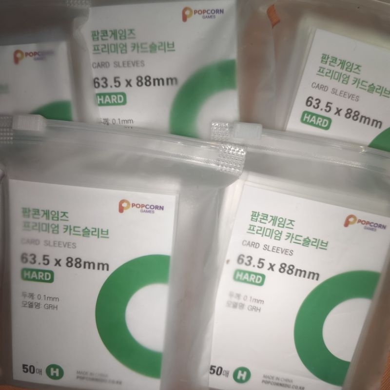 Inner Sleeve Innersleeve Popcorn Hijau 63,5 x 88mm 100micro Hard 50pcs