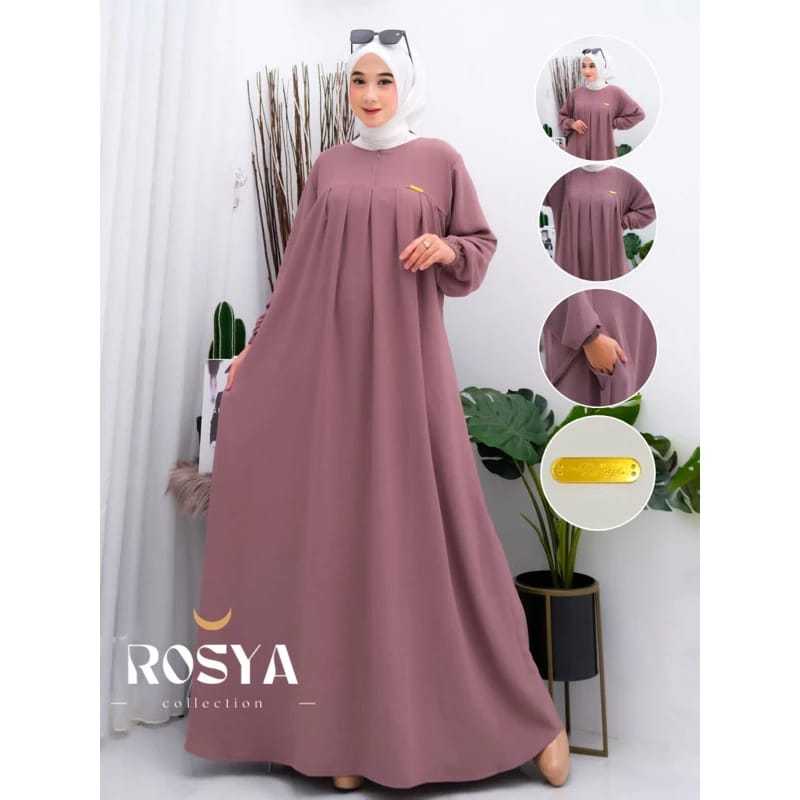 GAMIS JUMBO AUFA DRESS//GAMIS POLOS//GAMIS PUTIH//GAMIS CRINGKLE AIRFLOW