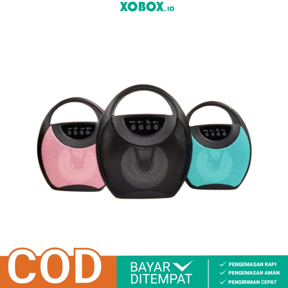 ORIGINAL Speaker Bluetooth Fojax Karaoke Super Bass Portable FJ1314DW  XOBOX