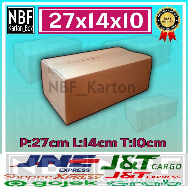 

KartonBox 27x14x10 cm,Kardus Packing Serbaguna,Pembungkus Paket dll.