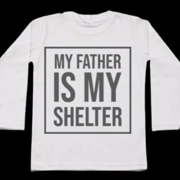 Kaos My Father Is My Shelter Tshirt 100% Cotton | Shortsleeve & Longsleeve | Tangan Pendek & Tangan 