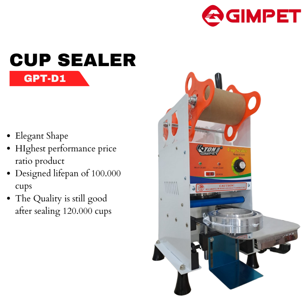 Cup Sealer Manual Eton Gimpet Penyegel Gelas Minuman 22Oz High Cup