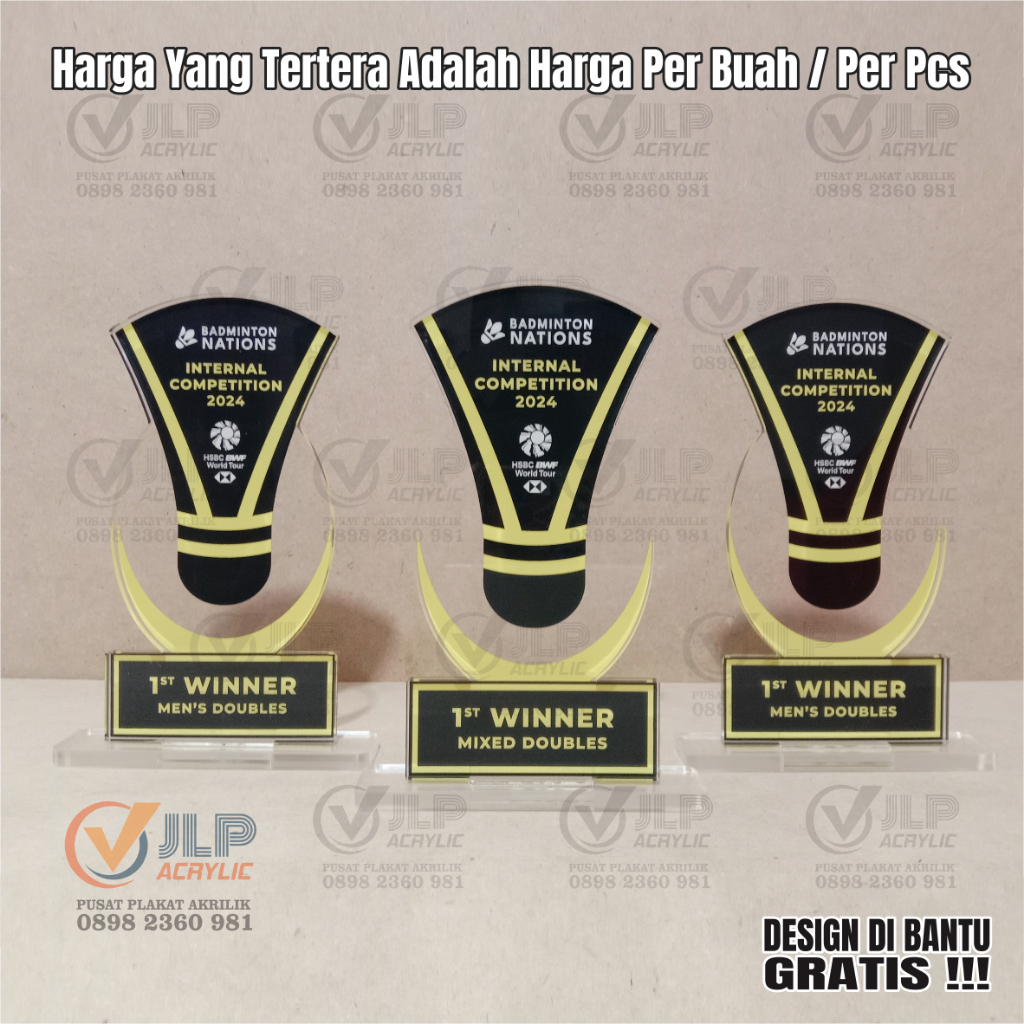 Piala Badminton, Trophy Badminton, Tropy Badminton, Tropi Badminton, Throphy Badminton, Thropy Badmi