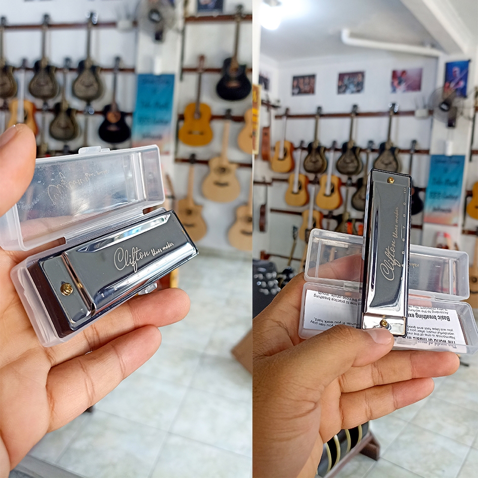 Harmonika 10 Hole Original Harmonika Clifton Blues Maker Original 10 HOLE