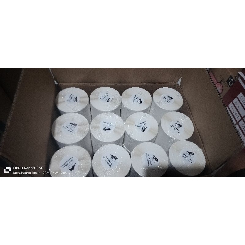 

KERTAS STICKER THERMAL BARCODE A6 100mm x 150mm ORIGINAL KUYA 500pcs