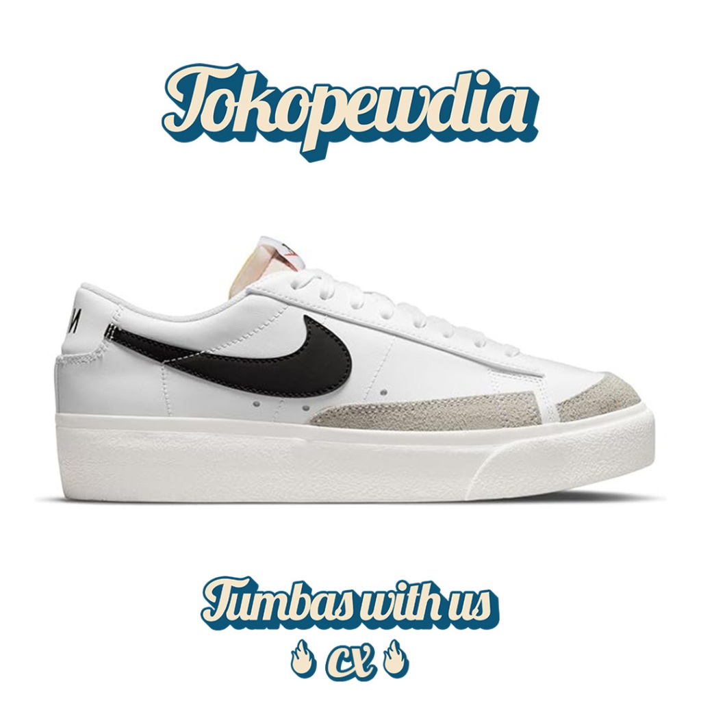 Nike Blazer Low Platform White Black