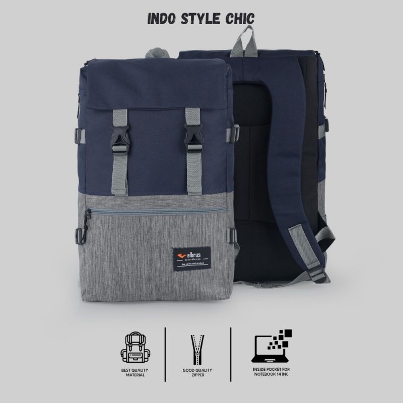 Outvin Tas Ransel Pria Wanita Tas Backpack Laptop Kekinian/Tas Ransel Sekolah Trendy