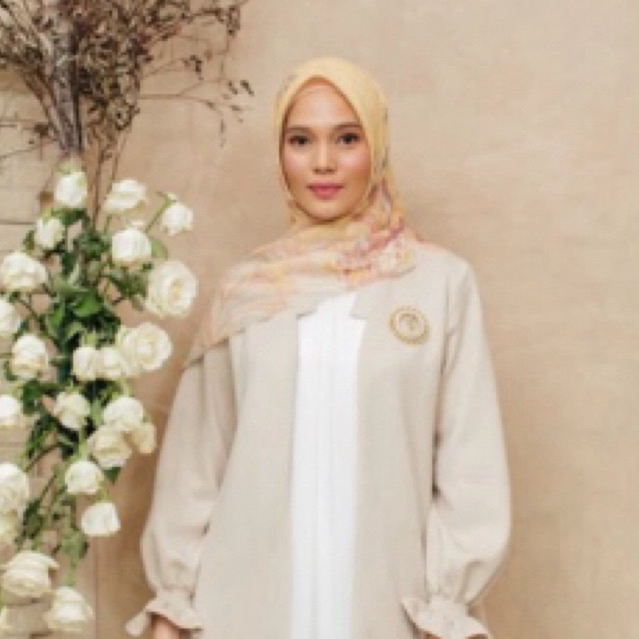 preloved jeumpa scarf butter by wearing klamby