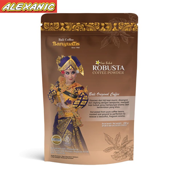 

Kopi Bali Banyuatis Robusta Murni Foil 200 Gram Kopi Premium