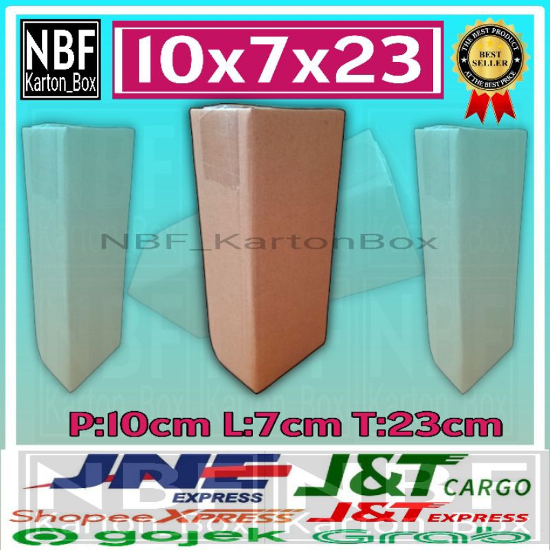

KartonBox 10x7x23 cm, Kardus Packing Serbaguna, Pembungkus Paket dll.