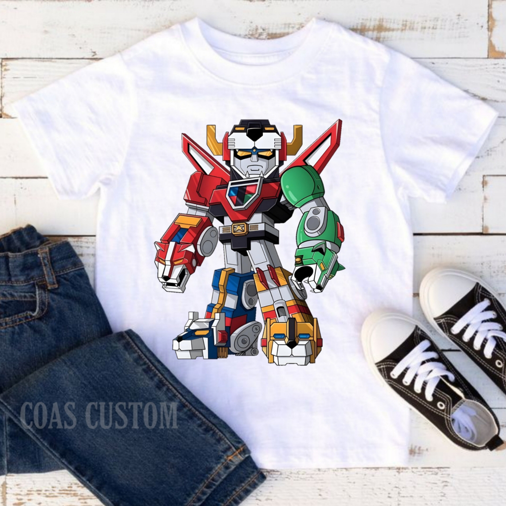 BAJU KAOS ANAK VOLTRON ROBOT KARTUN