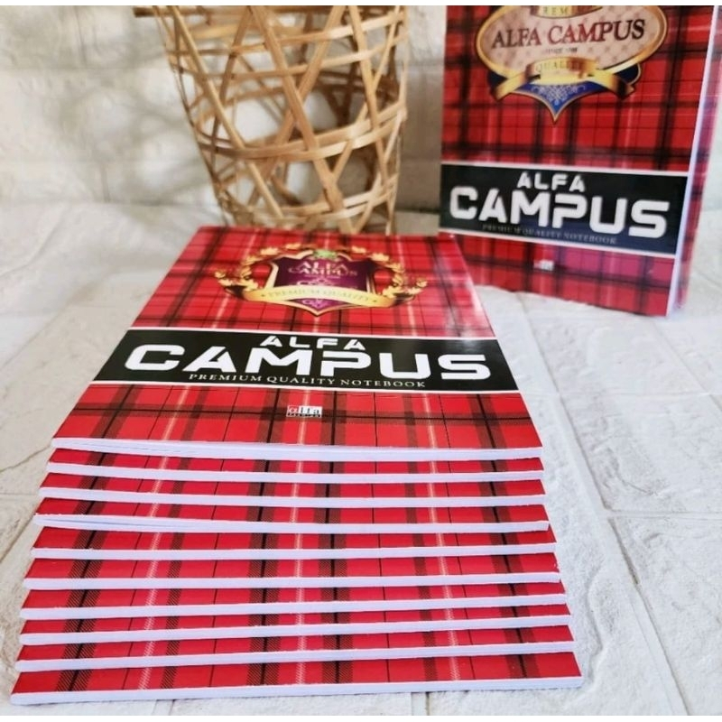 

MARKASSHOP66-- 38 LEMBAR BUKU TULIS ALFA CAMPUS 10PCS UKURAN KWARTO PENDEK