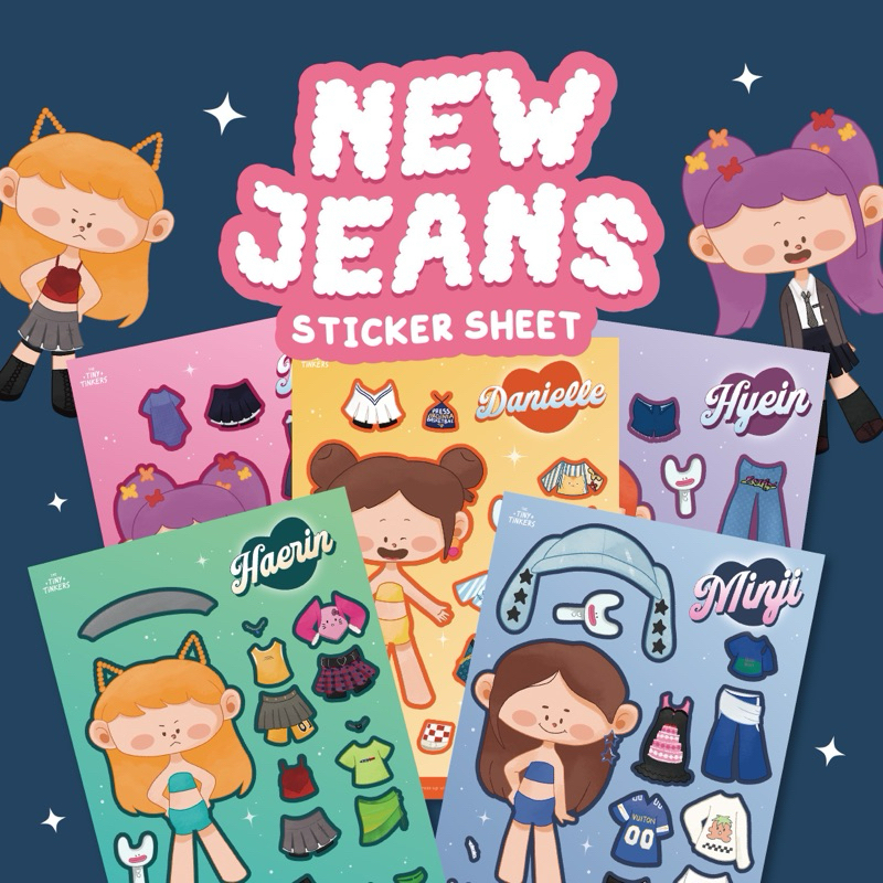 

Thetinytinkers - New Jeans Sticker Sheet