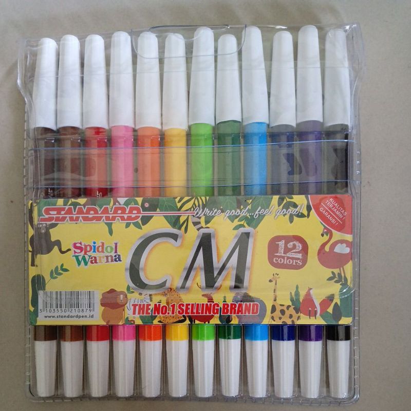 

Spidol 12 Warna Standart CM12