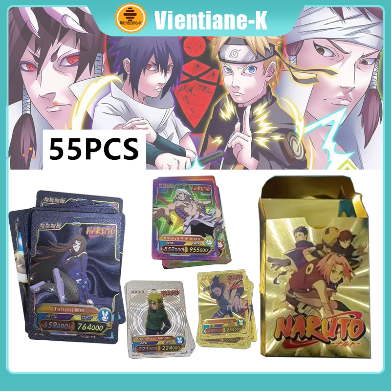 55PCS Naruto Kayou Naruto Card Kartu Trading Card Games Naruto Kartu Naruto Naruto Collection Card