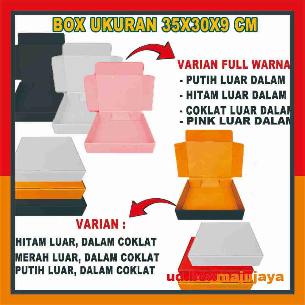 

Box 35x30x9 Cm (Lipat Depan) / Box Hampers / kardus polos