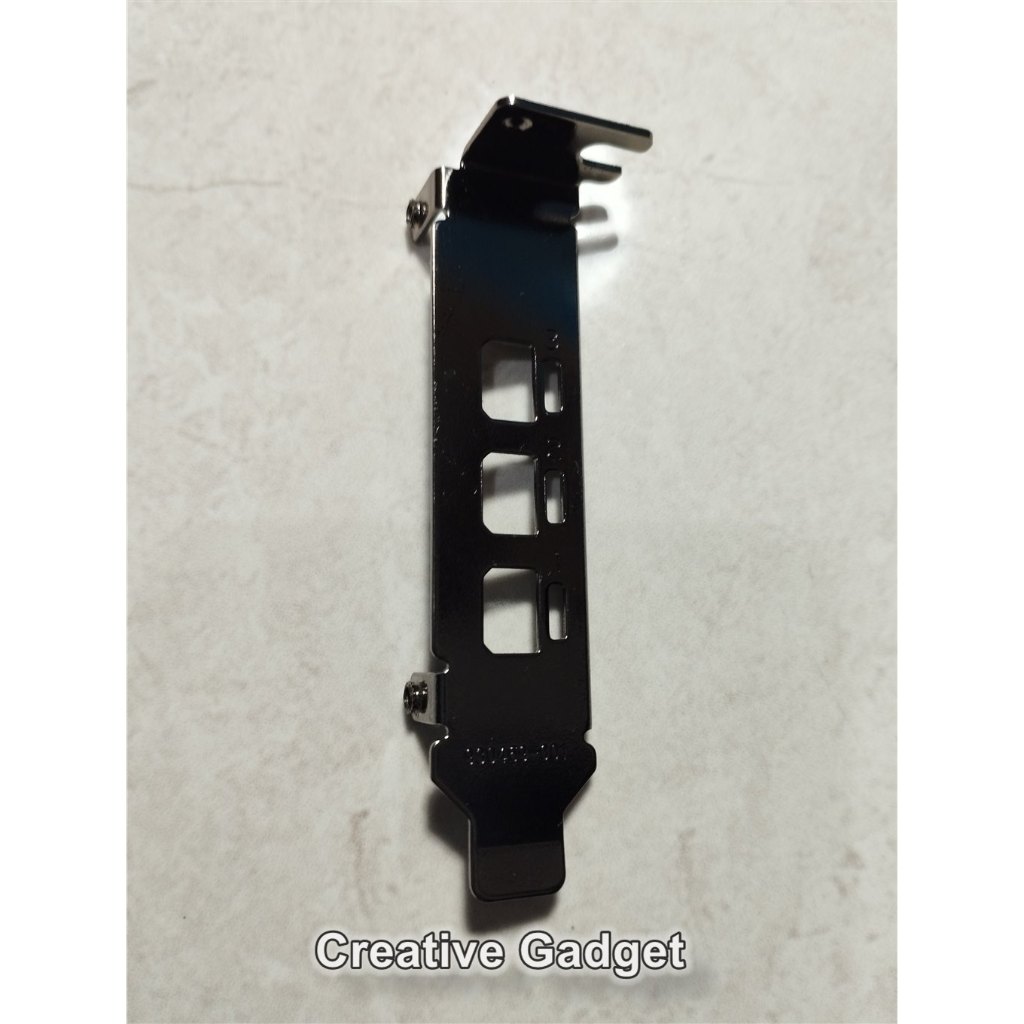 Plat Bracket VGA Display Card Quadro P400 Nvidia T400 Baffle - 3 lubang Mini DP Low Profile SFF