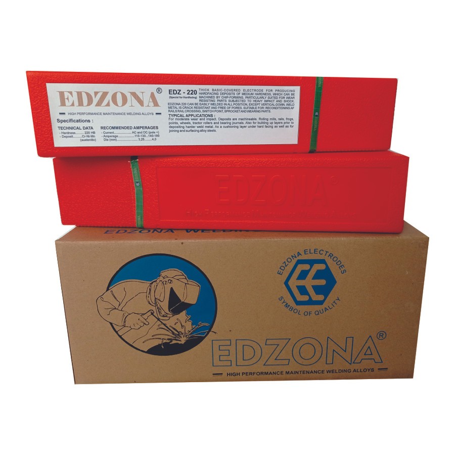 Kawat Las hardfacing | Edzona - 220 | 220 - 320HB | Diameter 3,25 mm
