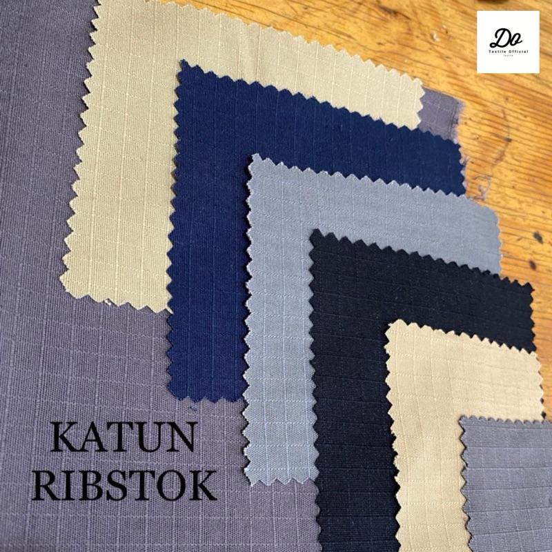 KAIN BAHAN KATUN RIBSTOK / RIPSTOP BAHAN CELANA KARGO POLOS WATERPROOF