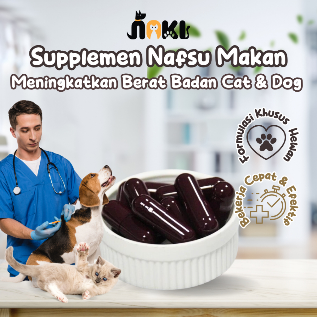 SUPLEMEN PENGGEMUK KUCING 10 BUTIR BUBUK BULU DAN GEMUK SAKIT MENYUSUI HAMIL MAGGPRO POODLE TUA PEMB