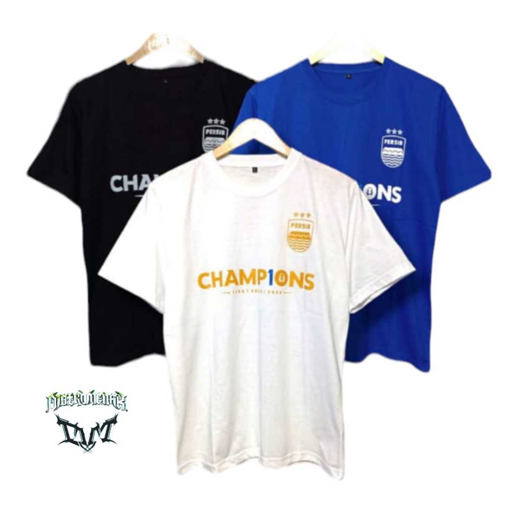 Baju  persib CAMPIONS/kaos persib champions pria wanita