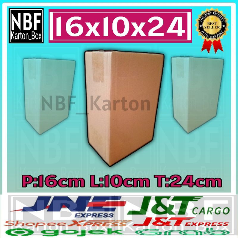 

KartonBox 16x10x24 cm, Kardus Packing Serbaguna, Pembungkus Paket dll.