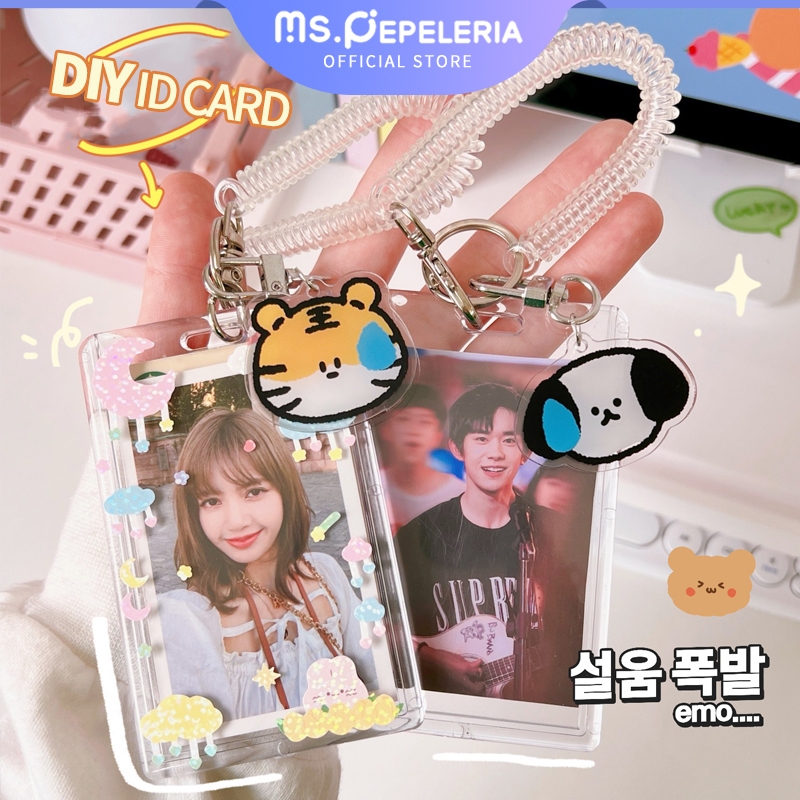 

Id card holder/photocard holder/Holder Id Card Acrylic DIY Id Card 2 Sisi Tempat Kartu Akrilik-Ms.Pepeleria