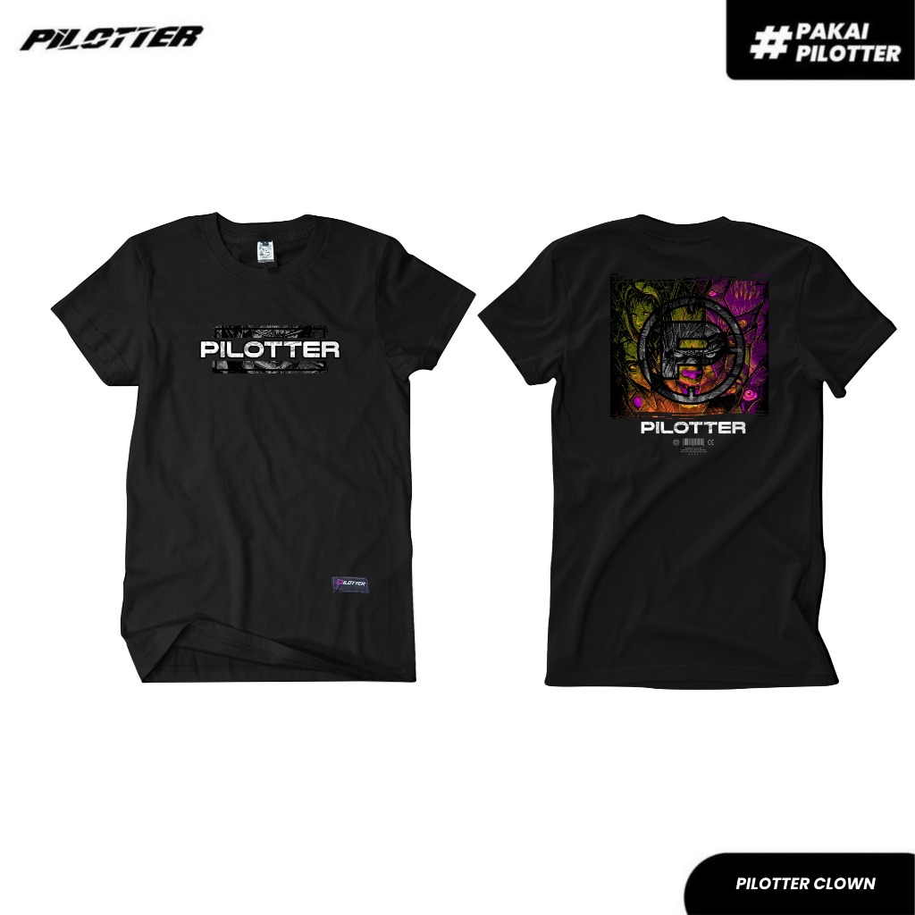 KAOS PILOTTER CLOWN ORIGINAL KAOS PILOTTER COWOK CEWEK