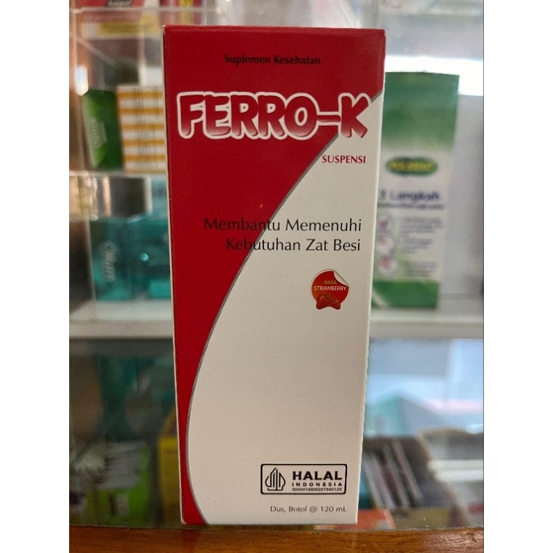 

FERRO-K Sirup Rasa Strawberry Uk 120 ml Vitamin Zat Besi