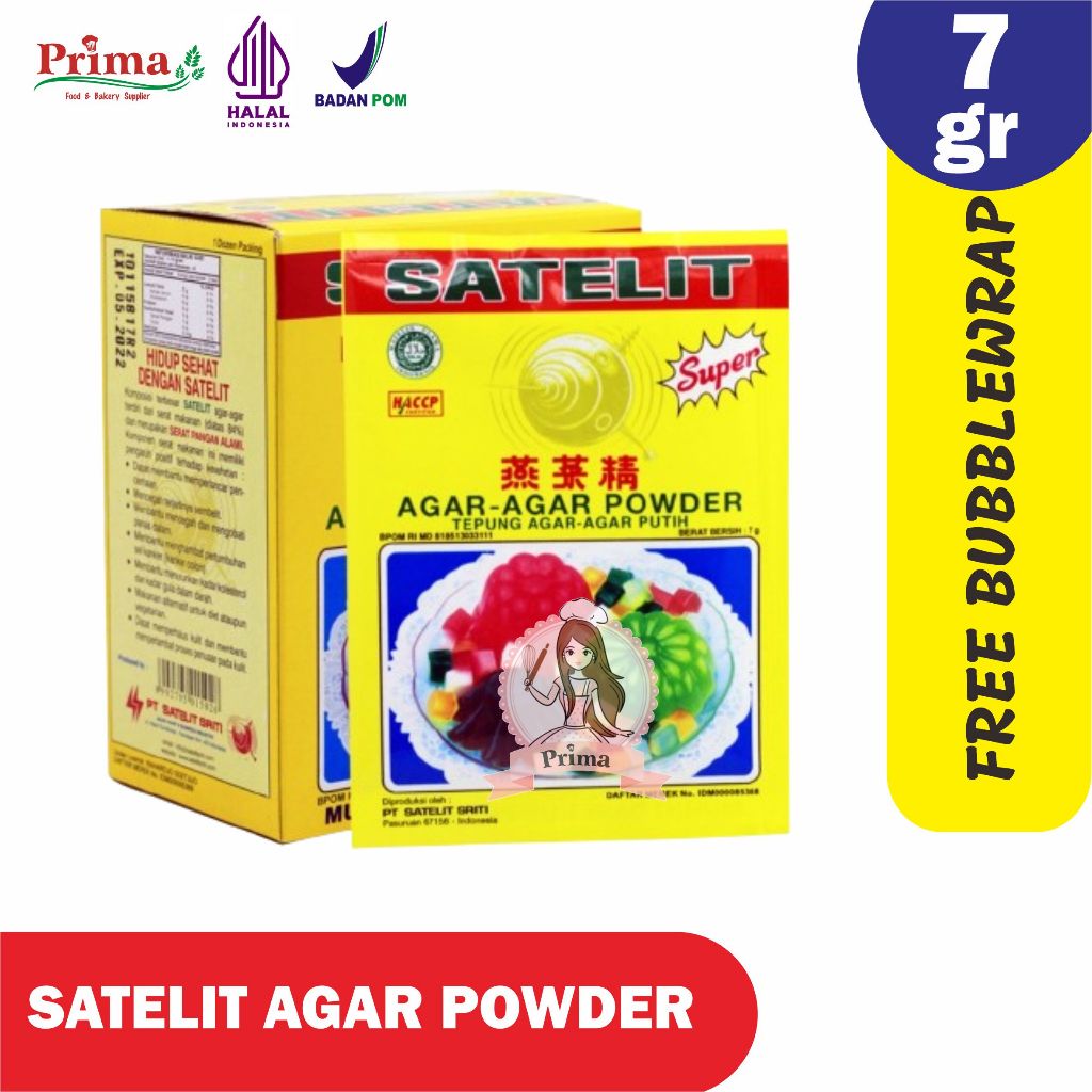 

Agar agar bubuk - Satelit - 7gr