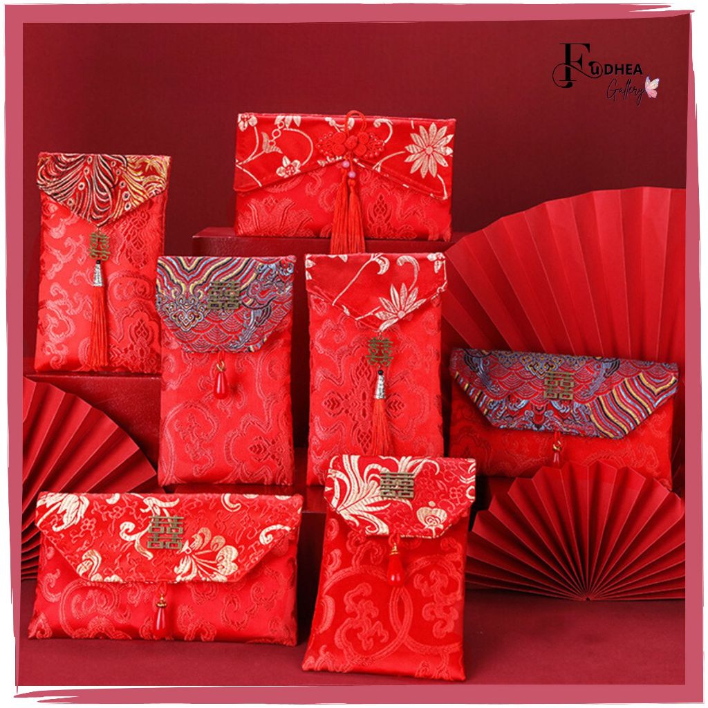 

FDG Angpao Wedding Angpao Sangjit Kain Angpao Motif Embos / Angpao Imlek Kain Tebal WED110
