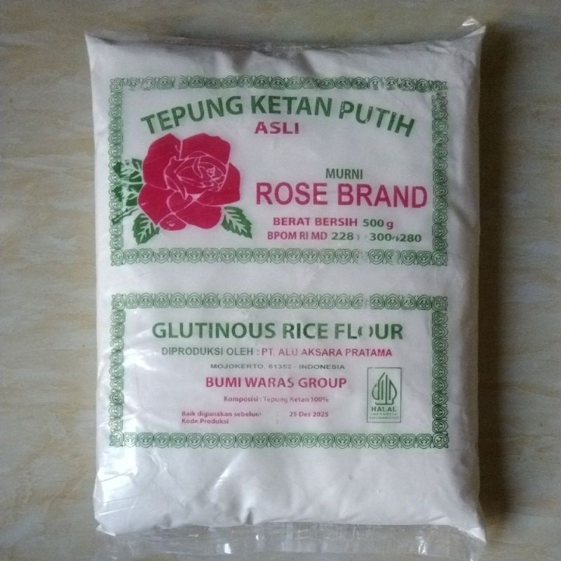 

Tepung ketan rose brand 500gr