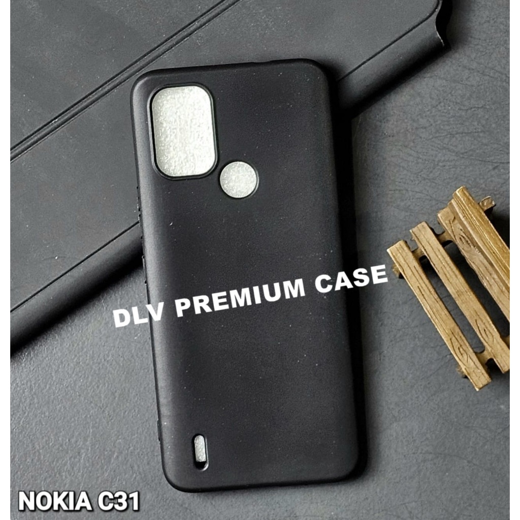 NOKIA C31 MACARON BLACK PREMIUM  SOFT CASE BLACK NOKIA C31
