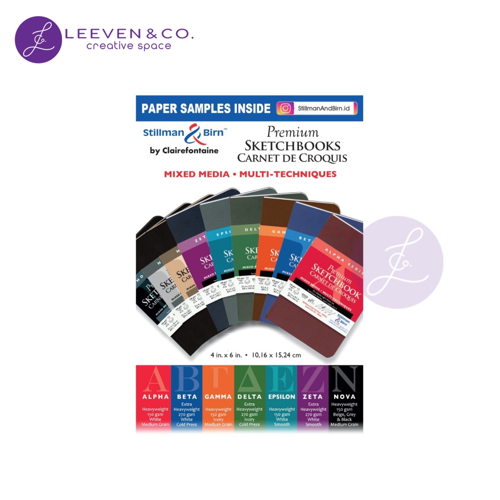 

STILLMAN AND BIRN CHALLENGE KIT - PAPER SAMPLE MIX MEDIA SWATCHES 9 SHEETS