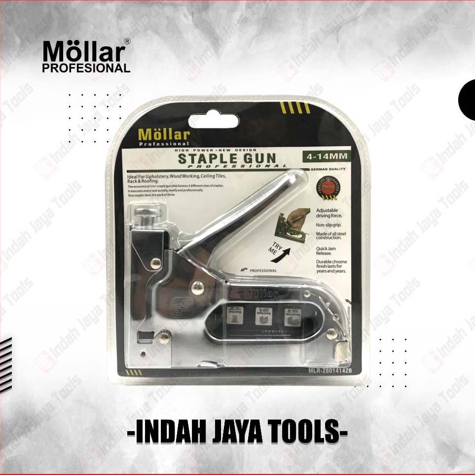

KODE E3N8 MOLLAR Staples Gun Tacker 3 in 1 Stapler Jok Tembak Hekter 3 Way