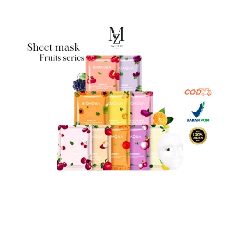 PAKET USAHA SHEET MASK BIOAQUA/Masker wajah