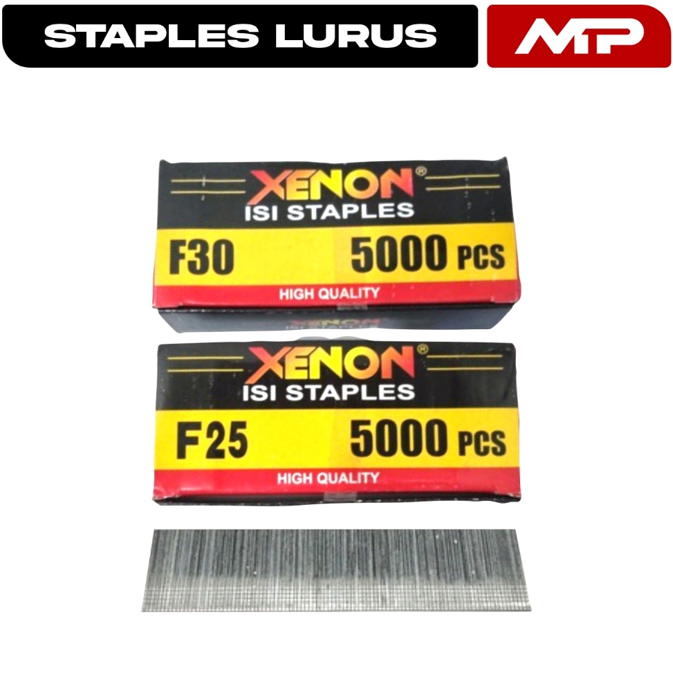 

KODE M2Z4 XENON Isi Staples Mesin Paku Tembak F25 F3 Lurus Mata Air Nailer Nail Gun Angin Steples F25 F3 25MO3MO Refill Air Nailer Stapler Gun