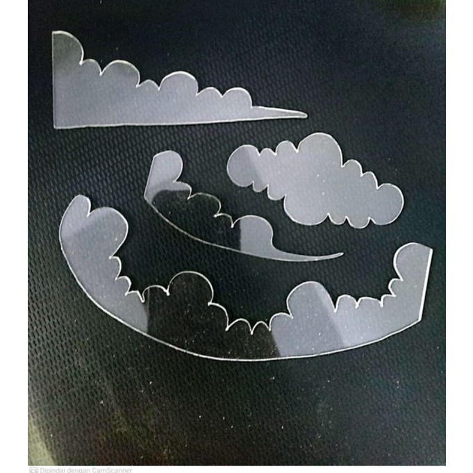 

KODE N4U3 Penggaris pola untuk kertasF4A4 4 awan