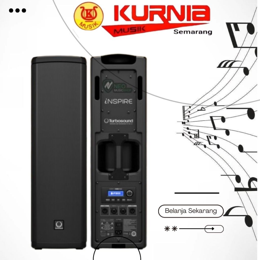 Turbosound iP300 / iP 300 / iP-300 600 Watt Powered Column Loudspeaker