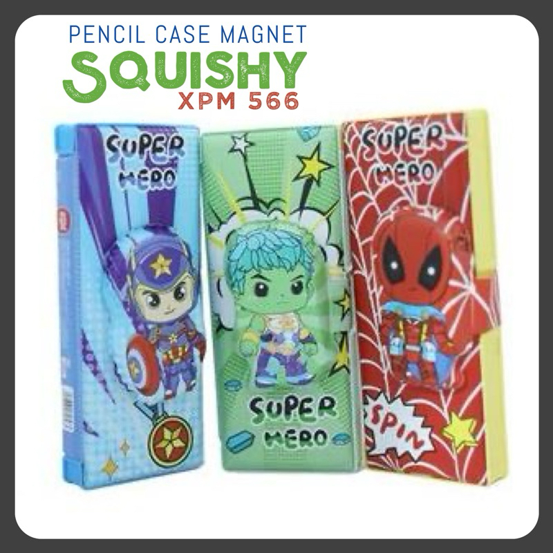 

Pensil Case Magnet XPM-566 | Karakter-SQUISHY | 3D Emboss