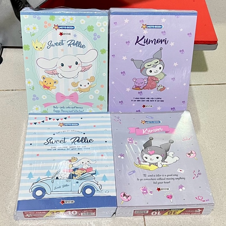 

KODE L8M3 CTSHOPID BUKU TULIS KUROMI SANRIO CINAMONROLL 38 LEMBAR NEWSTAR BUKU TULIS ANAK SEKOLAH 1 PAK ISI 1 PCS BUKU