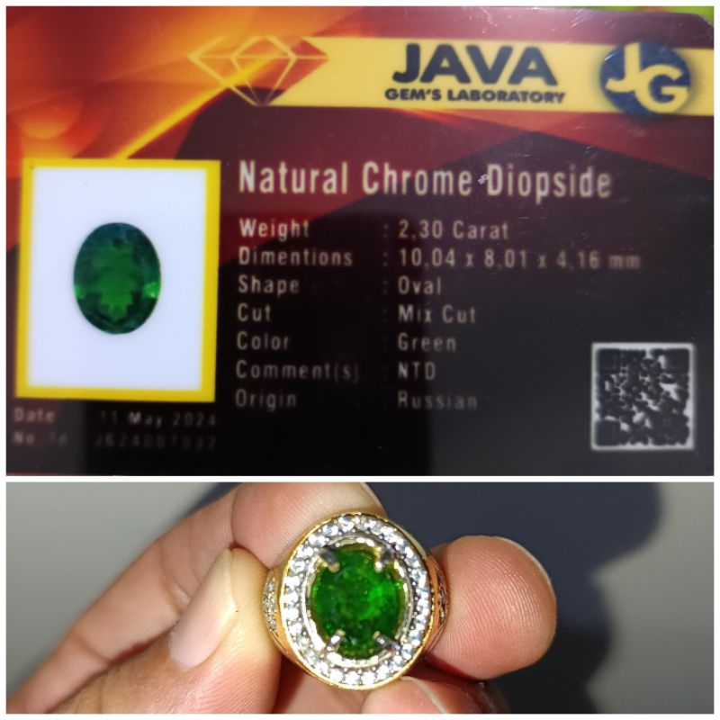 NATURAL CHROME DIOPSIDE