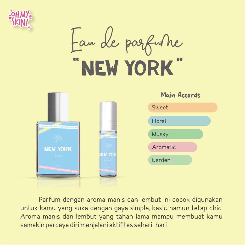 ( SBS ) New York EDP Eau De Parfum Roll On and Spray Parfume Inspired Oh My Skin! Body Mist Cologn S