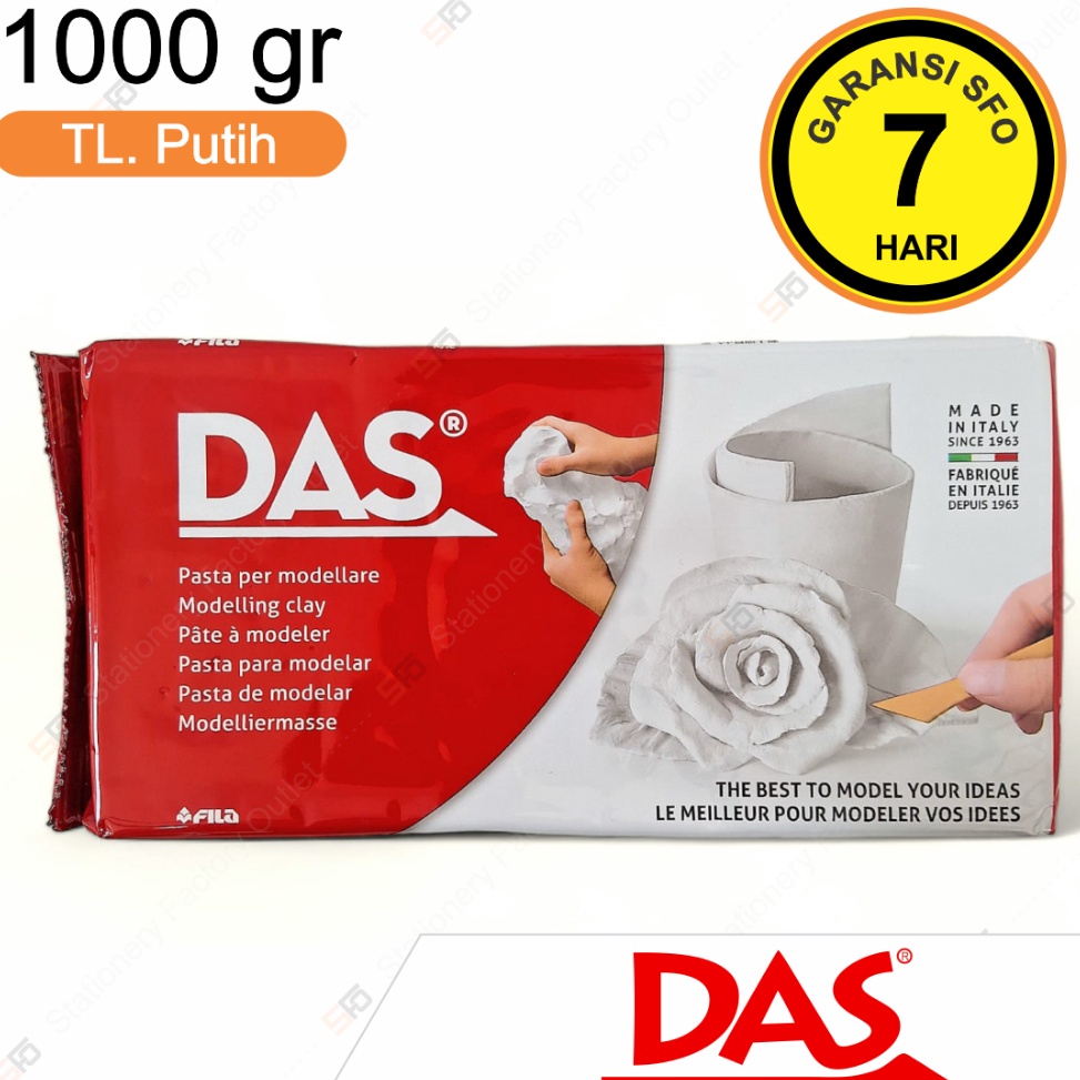 

KODE M9O7 Modelling Clay Das 1 kg tanah liat putih 1kg