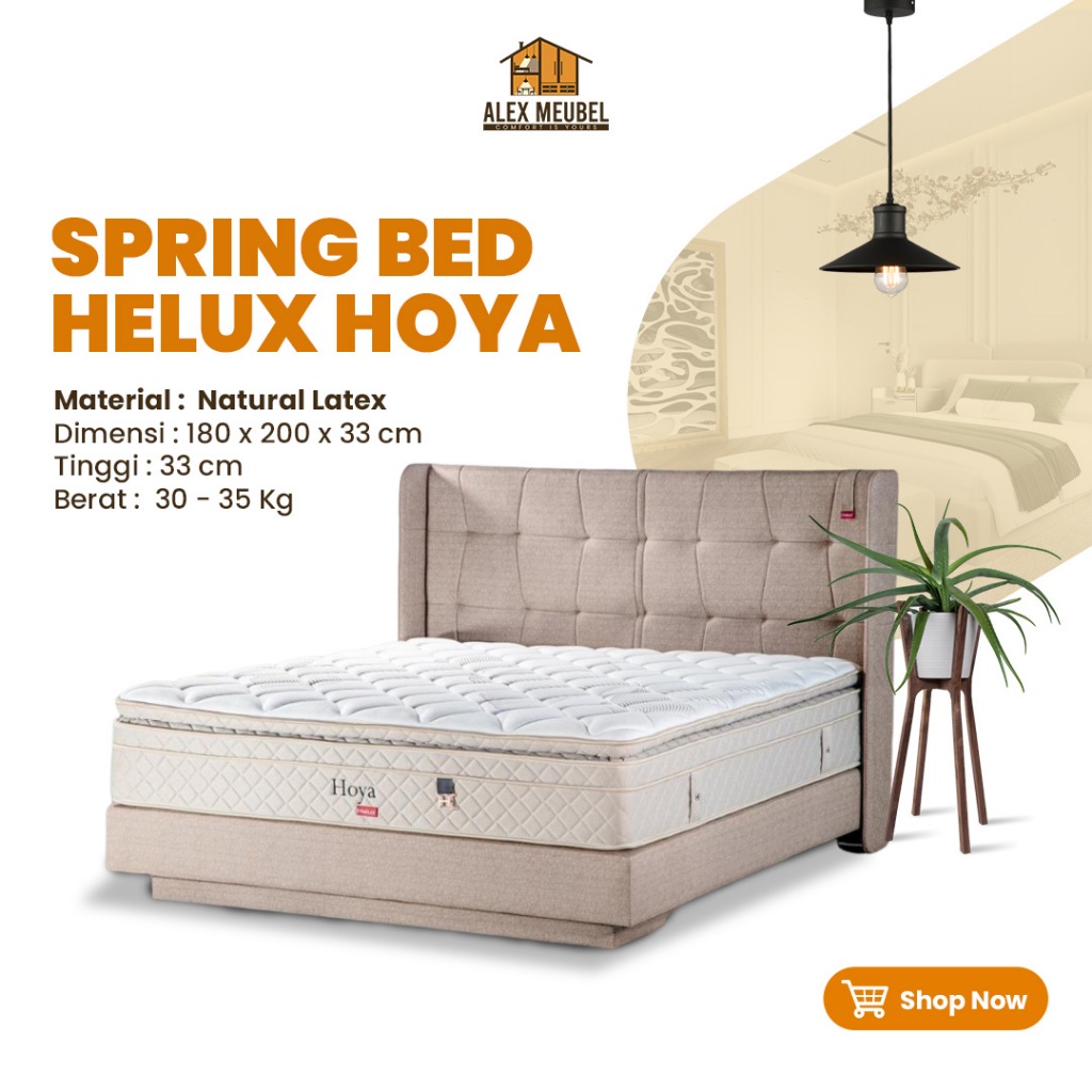 Spring Bed Matras Helux Hoya Uk. 180 x 200